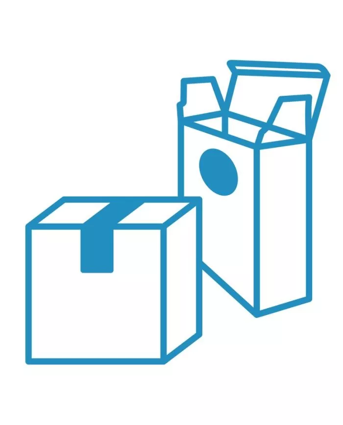 Poubelle de tri - Stickers adhésifs pour poubelle - Bleu / Papiers et cartons - solution tri sélectif, station de tri moderne,