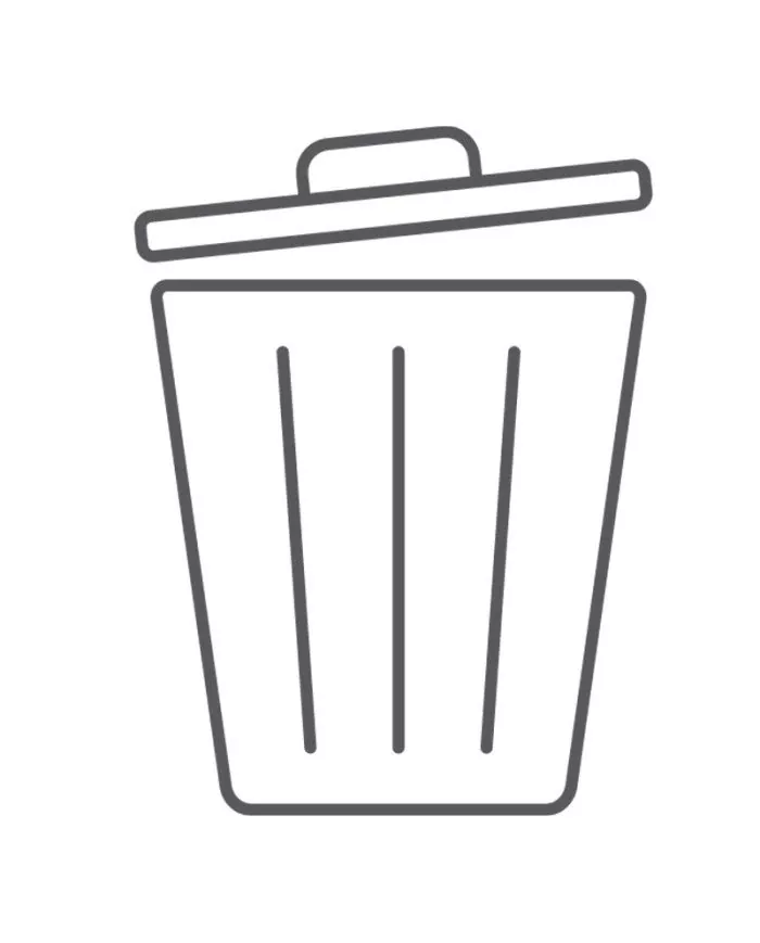 Poubelle de tri - Stickers adhésifs pour poubelle - Noir / Autres déchets - poubelle de tri sélectif, tri des déchets