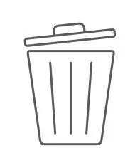 Poubelle de tri - Stickers adhésifs pour poubelle - Noir / Autres déchets - poubelle de tri sélectif, tri des déchets