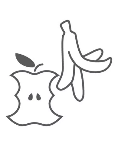 Poubelle de tri - Stickers adhésifs pour poubelle - Noir / Biodéchets - solution tri sélectif, gestion des déchets en