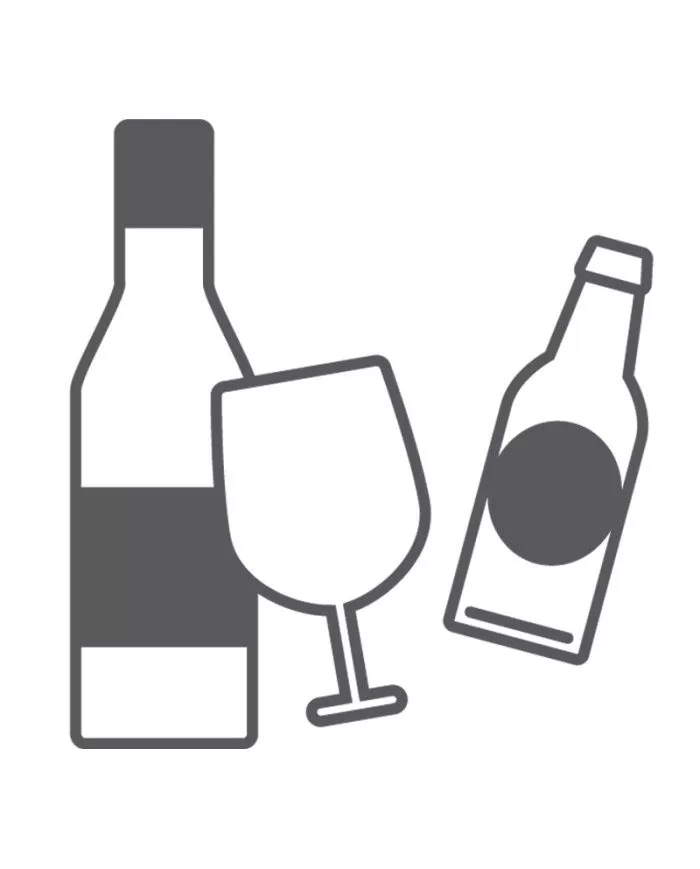 Poubelle de tri - Stickers adhésifs pour poubelle - Noir / Verres - poubelle de tri sélectif, gestion des déchets en