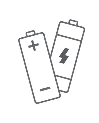 Stickers adhésifs pour poubelle tri sélectif - Noir / Piles