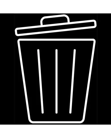 Poubelle de tri - Stickers adhésifs pour poubelle - Blanc / Autres déchets - meuble de tri durable, recyclage déchets triés,