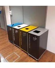 Poubelle de tri - Stickers adhésifs pour poubelle - Blanc / Autres déchets - bac de tri design, tri des déchets professionnels,