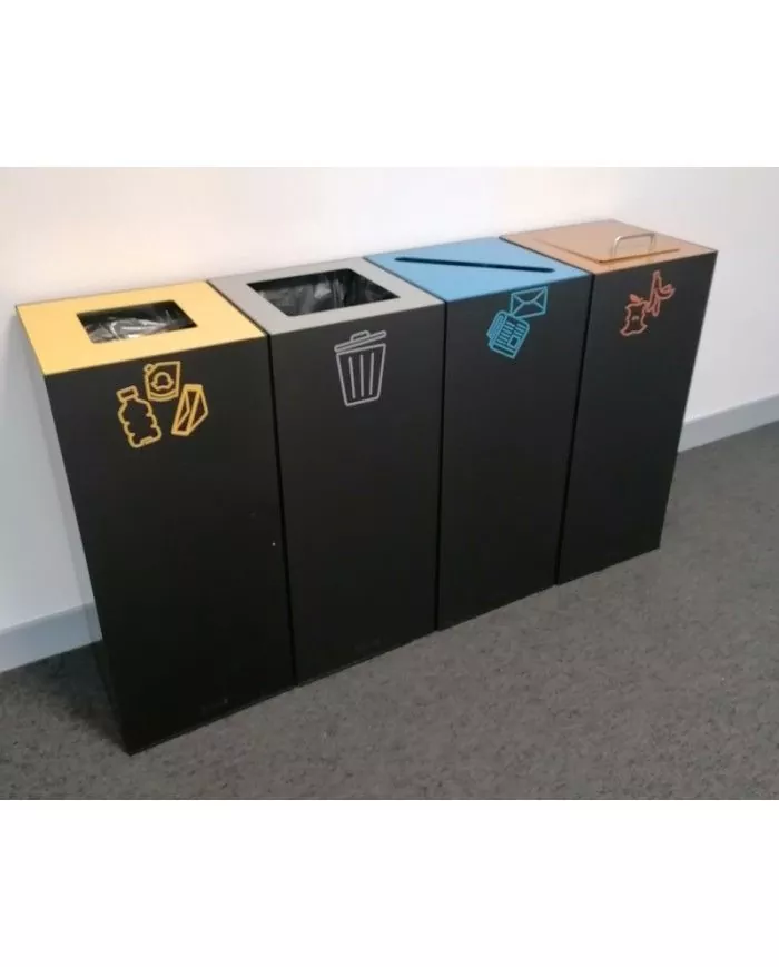 Poubelle de tri - Stickers adhésifs pour poubelle - Violet / Piles - solution tri sélectif, corbeille recyclage bureau, Poubelle de tri - Stickers adhésifs pour poubelle - Violet / Piles - solution tri sélectif, corbeille recyclage bureau,