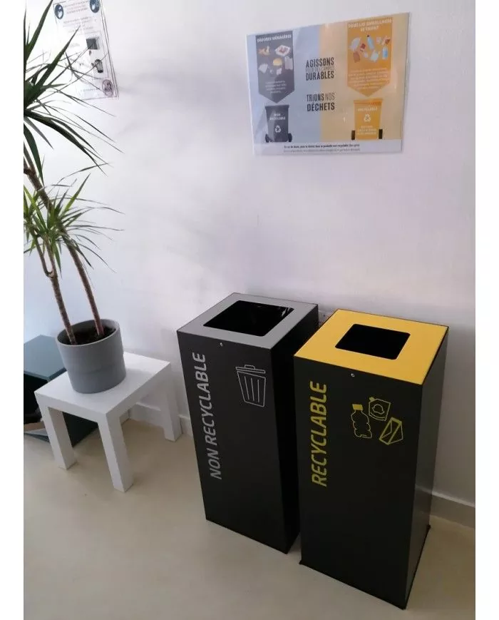 Poubelle de tri - Stickers adhésifs pour poubelle - Gris / Autres déchets - tri des déchets professionnels, recyclage déchets