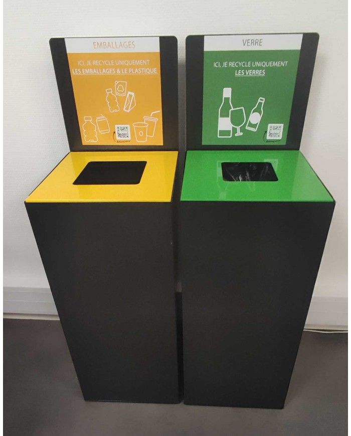 Poubelle de tri - Plaque signalétique pour poubelle TERAFLEX avec lot d'aimants - bac de tri design, recyclage déchets triés, Poubelle de tri - Plaque signalétique pour poubelle TERAFLEX avec lot d'aimants - bac de tri design, recyclage déchets triés,