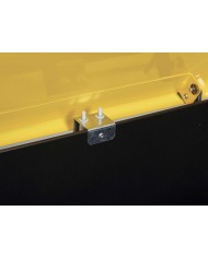 Poubelle de tri - TERAMEDA 110L- JAUNE EMBALLAGES - Corps Gris Manganèse - station de tri moderne, poubelle compartimentée,