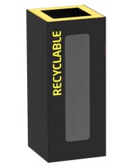 Poubelle de tri - TERAFLEX VIGIPIRATE 65L - Corps Gris Manganèse - recyclage déchets triés, tri des déchets professionnels,