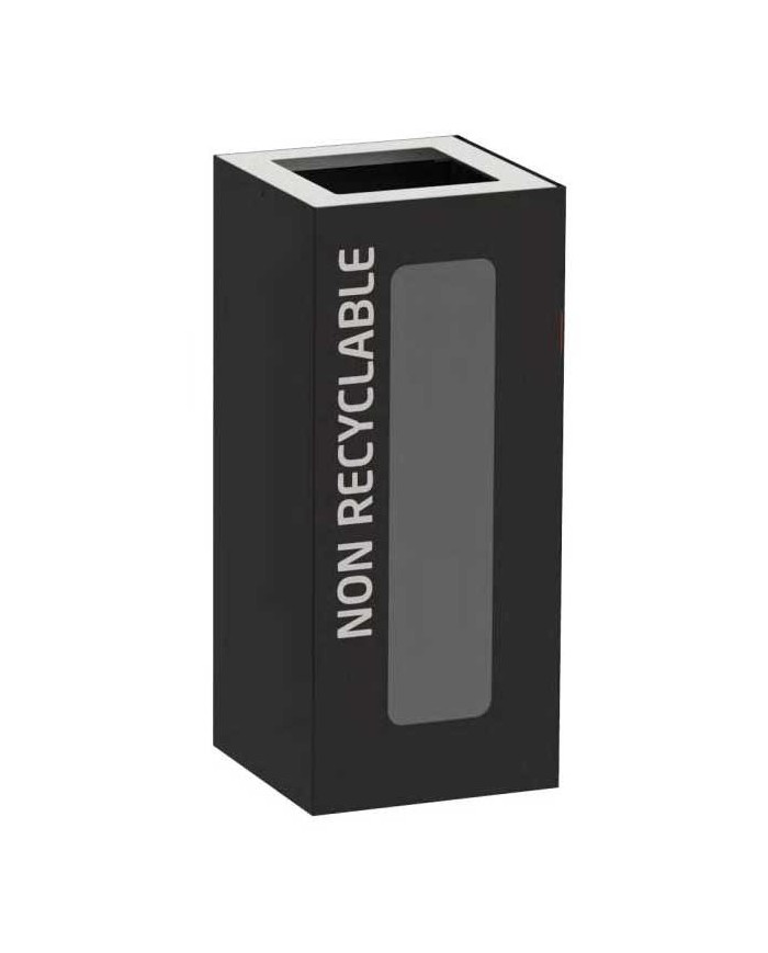 Poubelle de tri - TERAFLEX VIGIPIRATE 65L - Corps Gris Manganèse - poubelle compartimentée, poubelle de tri sélectif, bac de