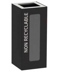 Poubelle de tri - TERAFLEX VIGIPIRATE 65L - Corps Gris Manganèse - poubelle compartimentée, poubelle de tri sélectif, bac de