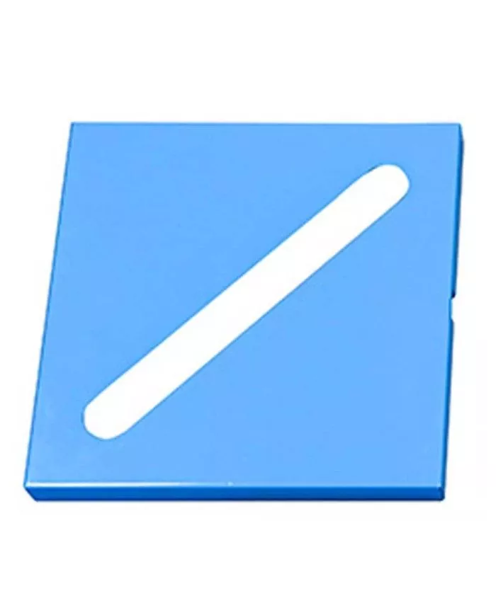 Poubelle de tri - design TERAFLEX 40L - BLEU PAPIER - Corps Gris Manganèse - Sans marquage - gestion des déchets en entreprise,