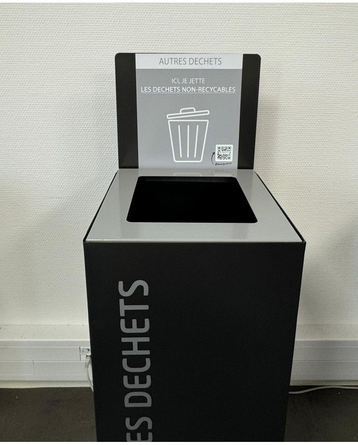 Poubelle de tri - Sticker adhésif BRUN pour plaque signalétique poubelle TERAFLEX - Flux Biodéchets - tri des déchets