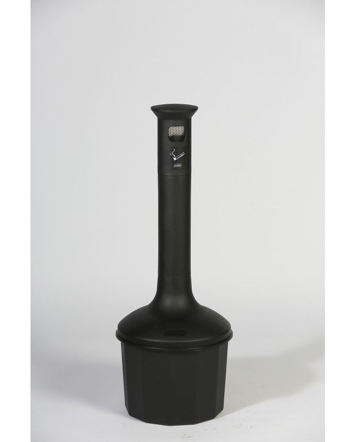 Poubelle de tri - Cendrier poubelle sur pied TERAMEG 2000 - solution tri sélectif, bac de tri design, tri des déchets