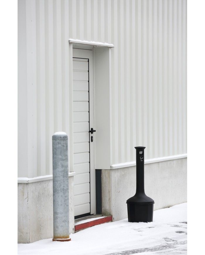 Poubelle de tri - Cendrier poubelle sur pied TERAMEG 2000 - meuble de tri durable, mobilier de tri écologique, conteneur de