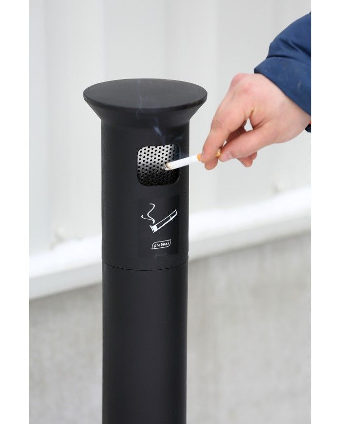 Poubelle de tri - Cendrier poubelle sur pied TERAMEG 2000 - bac de tri design, corbeille recyclage bureau, mobilier de tri