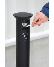 Poubelle de tri - Cendrier poubelle sur pied TERAMEG 2000 - bac de tri design, corbeille recyclage bureau, mobilier de tri