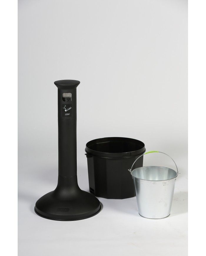 Poubelle de tri - Cendrier poubelle sur pied TERAMEG 2000 - conteneur de recyclage, poubelle compartimentée, recyclage déchets Poubelle de tri - Cendrier poubelle sur pied TERAMEG 2000 - conteneur de recyclage, poubelle compartimentée, recyclage déchets