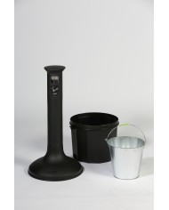 Poubelle de tri - Cendrier poubelle sur pied TERAMEG 2000 - conteneur de recyclage, poubelle compartimentée, recyclage déchets