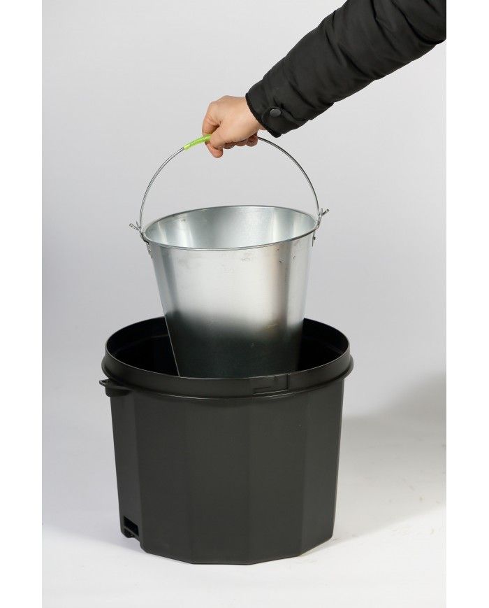 Poubelle de tri - Cendrier poubelle sur pied TERAMEG 2000 - station de tri moderne, poubelle de tri sélectif, solution tri