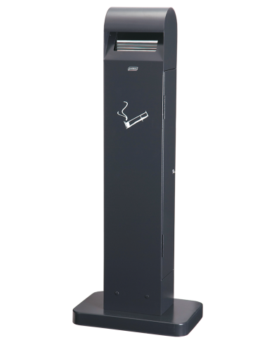 Poubelle de tri - Cendrier poubelle sur pied TERAMEG 3750 - recyclage déchets triés, gestion des déchets en entreprise,