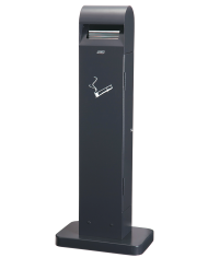 Poubelle de tri - Cendrier poubelle sur pied TERAMEG 3750 - recyclage déchets triés, gestion des déchets en entreprise,