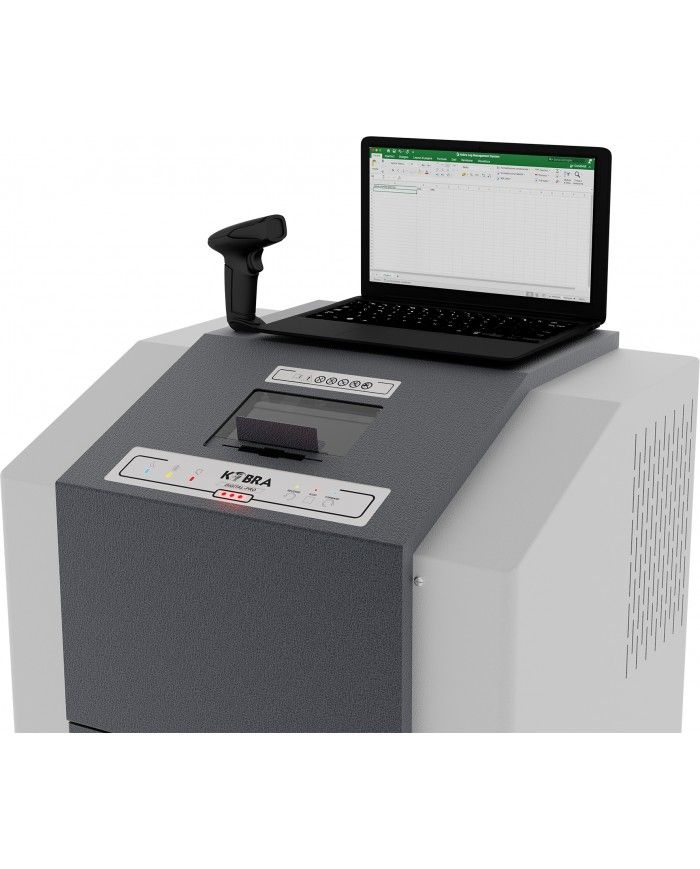 Destructeur conçu pour un usage intensif dans un cadre de bureau