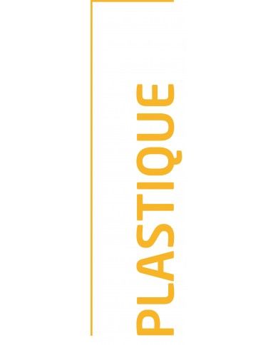Autocollant poubelle tri sélectif - Jaune / Plastique