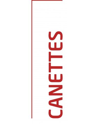 Autocollant poubelle tri sélectif - Rouge / Métal