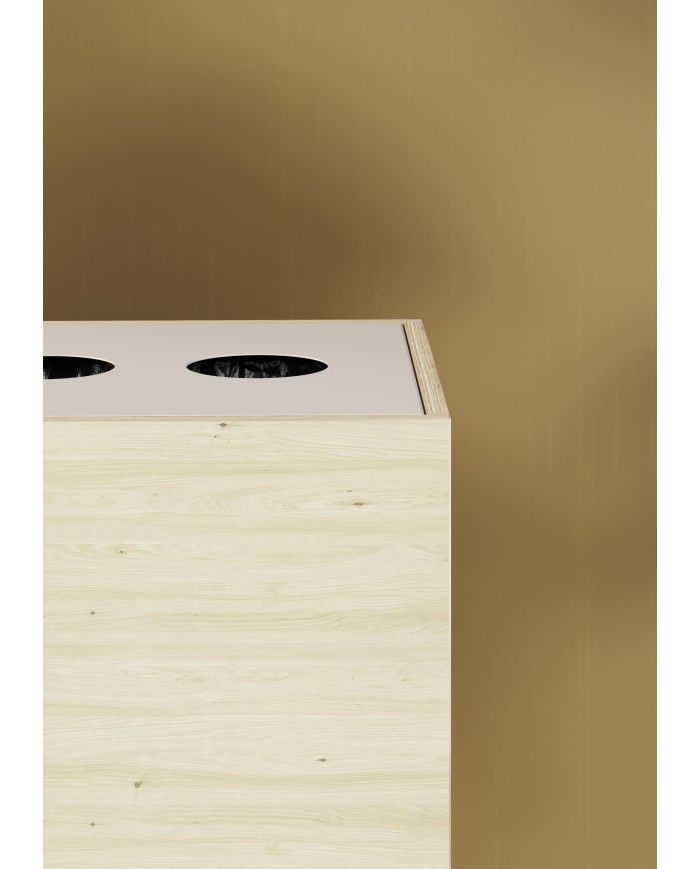 Corbeille tri sélectif TERAPICK - WOOD Corbeille tri sélectif TERAPICK - WOOD