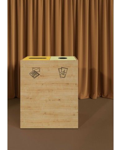 Corbeille tri sélectif TERAPICK - WOOD