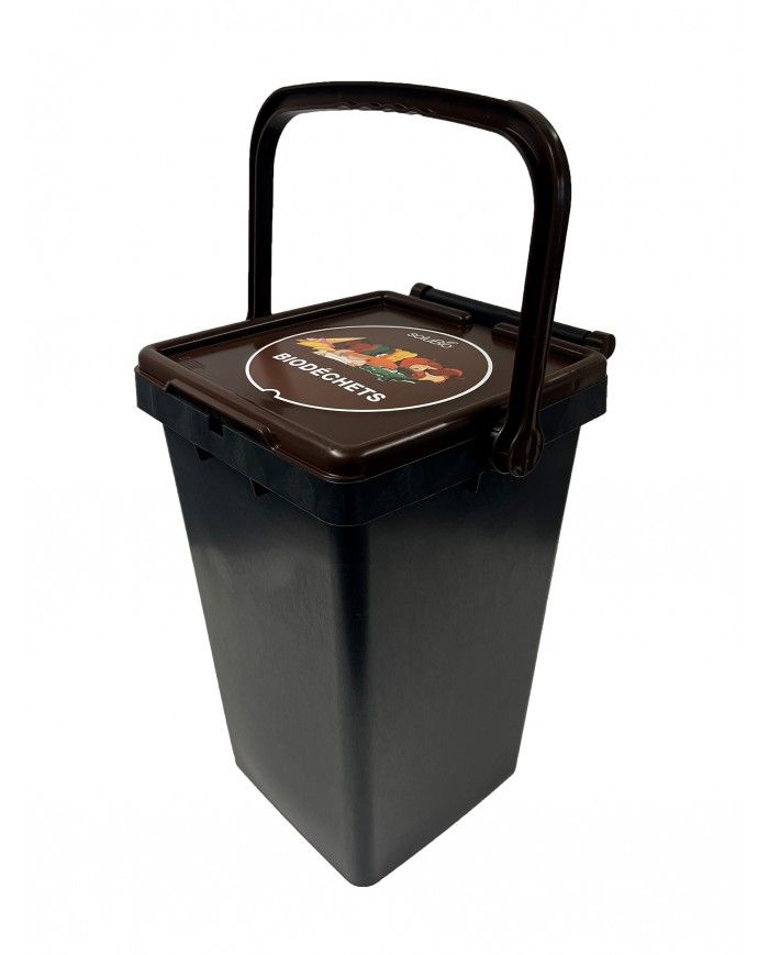 Bioseau à compost TERABIOSSO 35 litres pour collecte des biodéchets