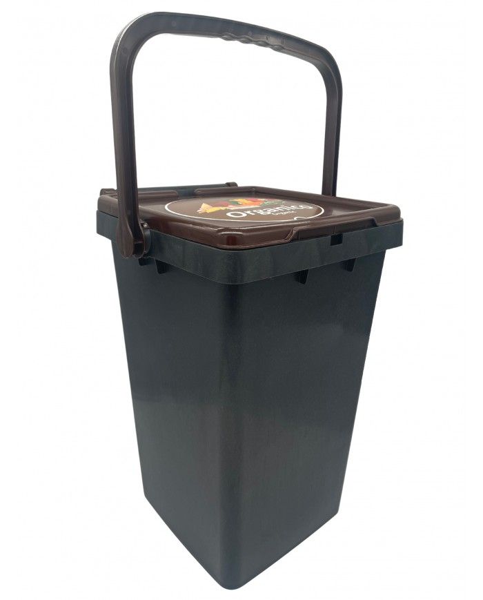 Seau à compost professionnel TERABIOSSO 35L en plastique recyclable