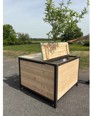 Composteur biodéchets Arbocycle avec panneau explicatif