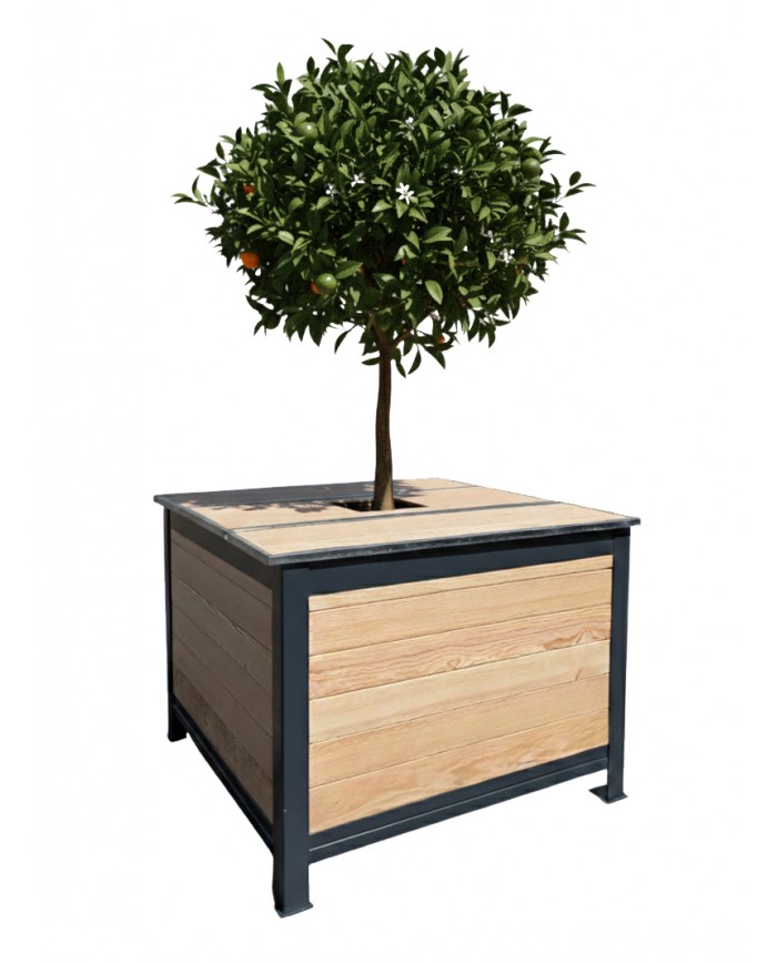 Arbocycle Composteur biodéchets installé en extérieur pour tri et compostage