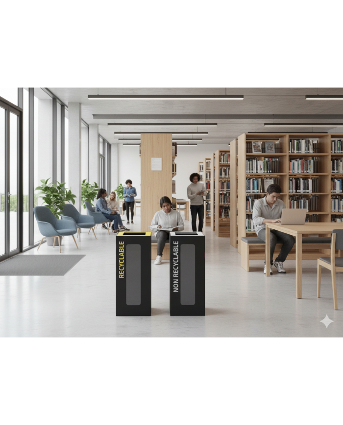 Poubelle tri sélectif TERAFLEX VIGIPIRATE 65L - Corps Gris Manganèse