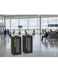 Poubelle tri sélectif TERAFLEX VIGIPIRATE 65L - Corps Gris Manganèse