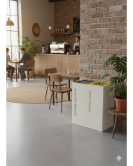 Poubelle de tri modulaire TERABIFLEX avec deux flux de déchets