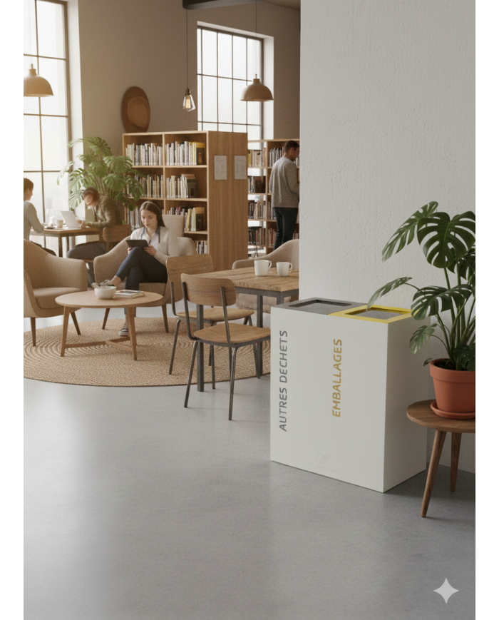 Système de tri sélectif TERABIFLEX à double compartiment