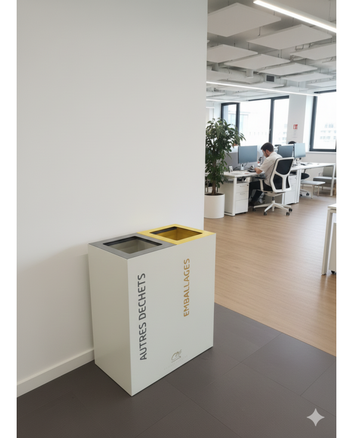 Poubelle de tri sélectif TERABIFLEX pour entreprises et collectivités