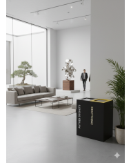 Poubelle de tri sélectif TERABIFLEX avec deux bacs intégrés