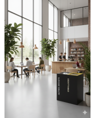 Poubelle de tri 2 bacs TERABIFLEX vue accueil