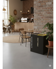 Poubelle de tri double bac TERABIFLEX pour tri des déchets