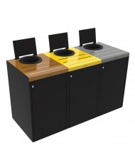 Poubelle tri sélectif TERASELF pour restauration en collectivité