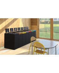 Poubelle tri sélectif TERASELF pour restauration en collectivité