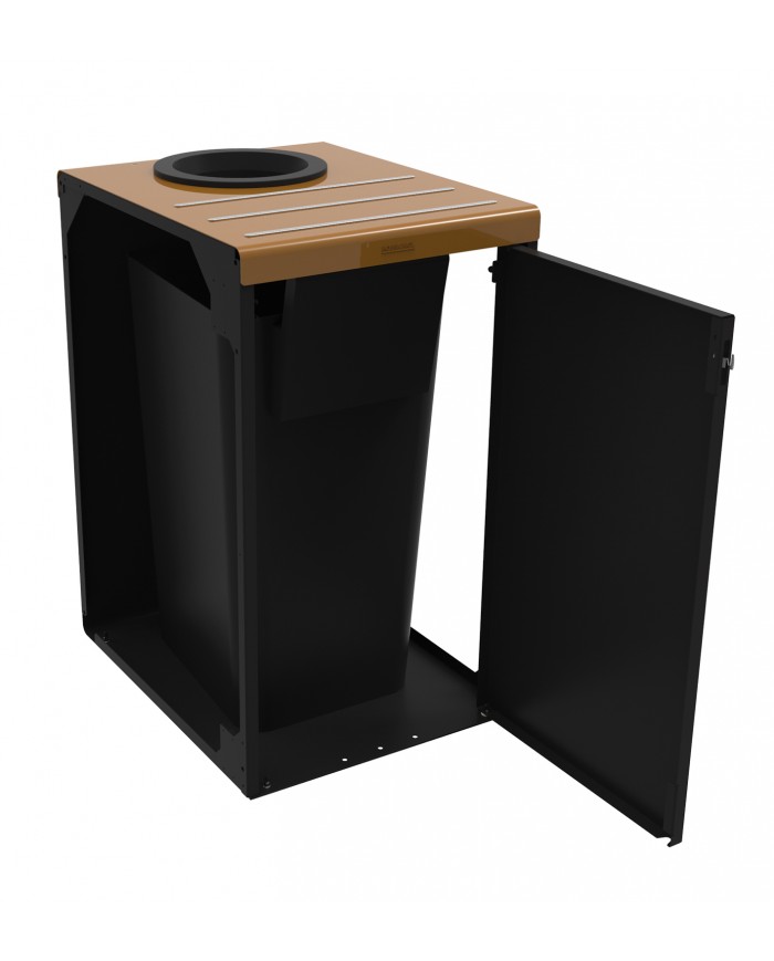 Poubelle tri sélectif TERASELF pour restauration en collectivité