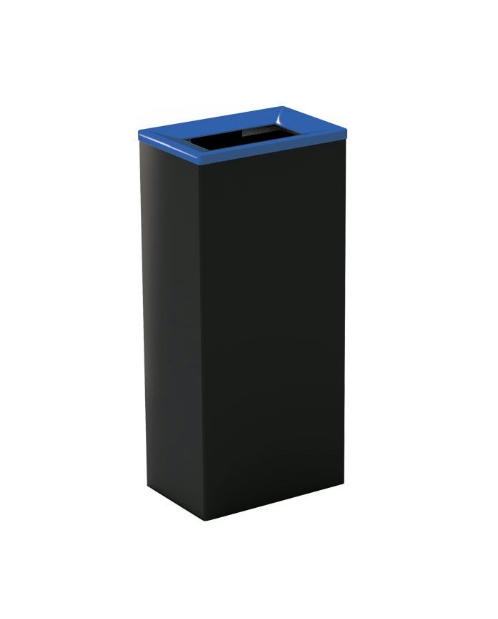 Corbeille tri sélectif en acier 60L