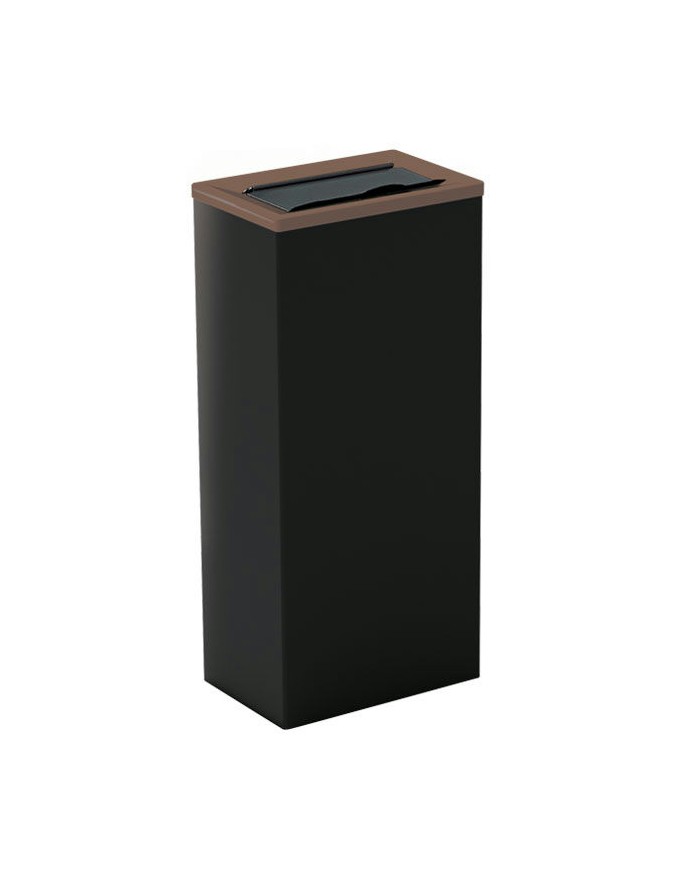 Corbeille de tri sélectif en acier 60L - BIODECHETS