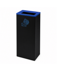 Corbeille de tri sélectif en acier 42L