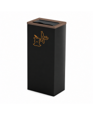 Corbeille de tri sélectif en acier 42L - BIODECHETS